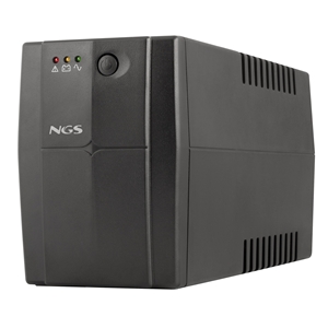 Onduleur NGS Fortress 1200 V3 UPS 800VA UPS 480W - Technologie hors ligne - Fonction AVR - 2x Schukos - Protection contre les surcharges et les courts-circuits