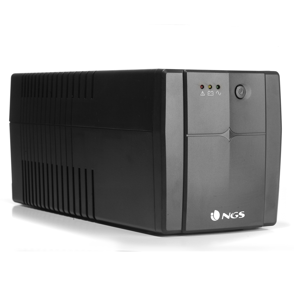 NGS Fortress 1500 V2 UPS 1200VA UPS 720W - Technologie Off Line - Fonction AVR - 4x Schukos - Protection contre les surcharges et les courts-circuits