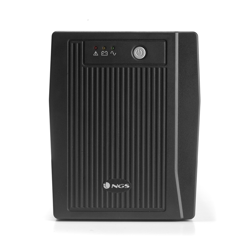 NGS Fortress 2000 V2 UPS 1500VA UPS 900W - Technologie Off Line - Fonction AVR - 4x Schukos - Protection contre les surcharges et les courts-circuits