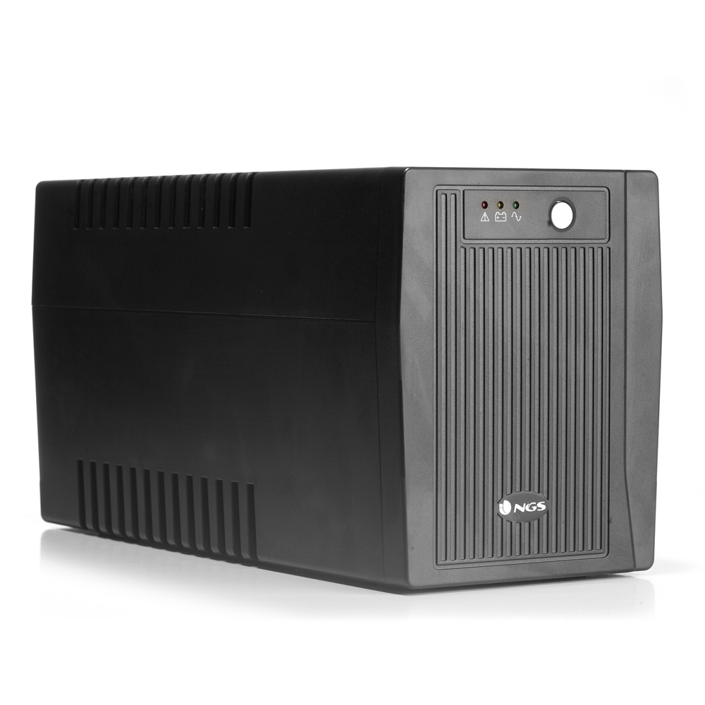 NGS Fortress 2000 V2 UPS 1500VA UPS 900W - Technologie Off Line - Fonction AVR - 4x Schukos - Protection contre les surcharges et les courts-circuits