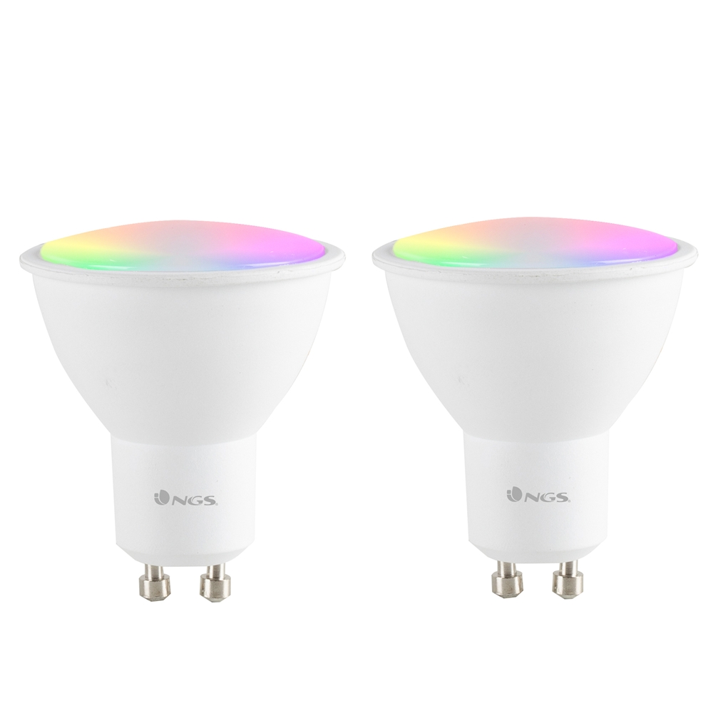 Ampoule connectée multicolore E27 A60 compatible avec Google Home, Alexa et  IFTTT