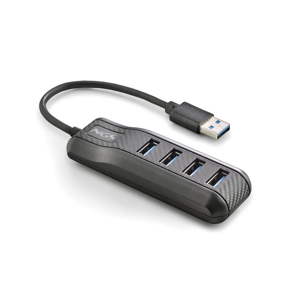 NGS Port 3.0 Hub USB 3.0 - 4 ports USB 3.0 - Vitesse jusqu'à 5 Gbps