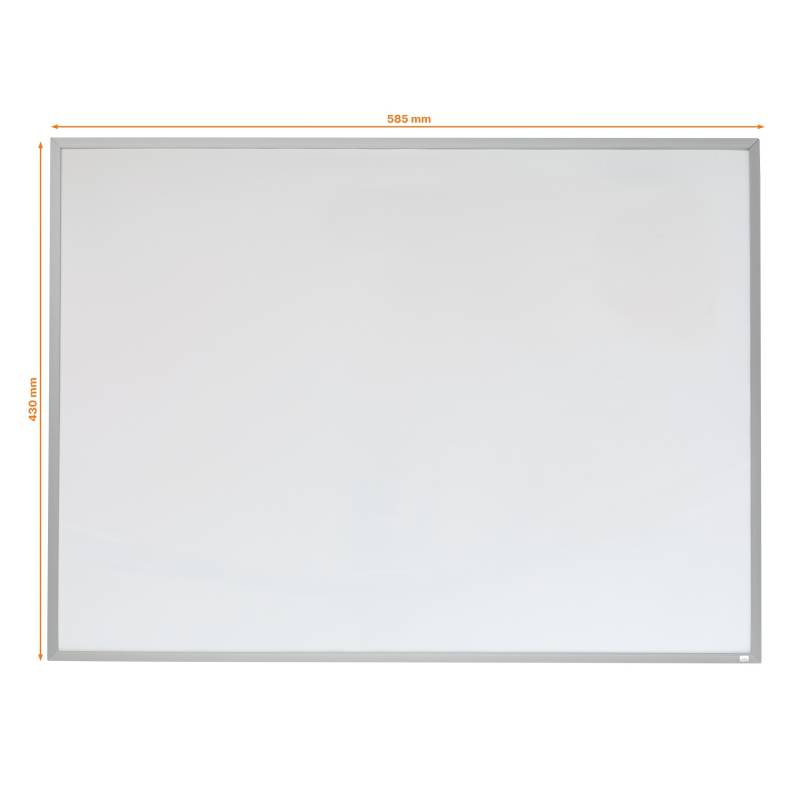 Nobo Petit tableau blanc magnétique avec cadre en aluminium 585 x 430 mm - Effaçable à sec - Blocs adhésifs - Idéal pour les bureaux et les espaces familiaux - Comprend des marqueurs, des aimants et une gomme compacte de couleurs assorties - Couleur B