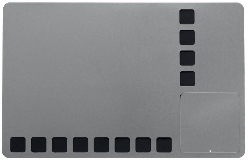 Nobo Petit Tableau Blanc Magnétique avec Grilles en Mousse pour Fixer les Notes - 610x390mm - Multifonctionnel et Sans Cadre - Couleur Blanche