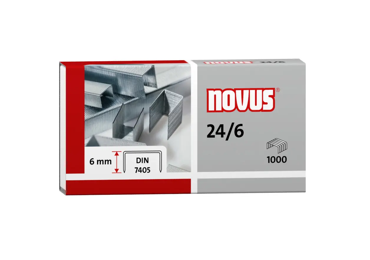 Novus 1000 Agrafes Galvanisées 24/6