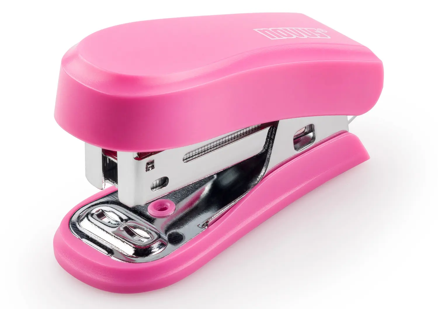 Novus Mini Agrafeuse Compacte - Jusqu'à 12 Feuilles - Rose