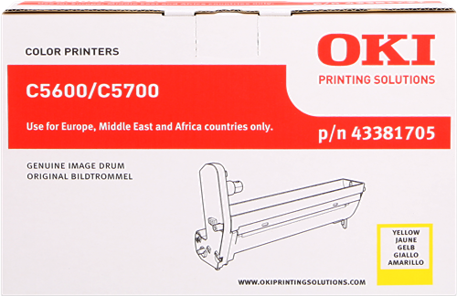 OKI tambour C5600/C5700, jaune