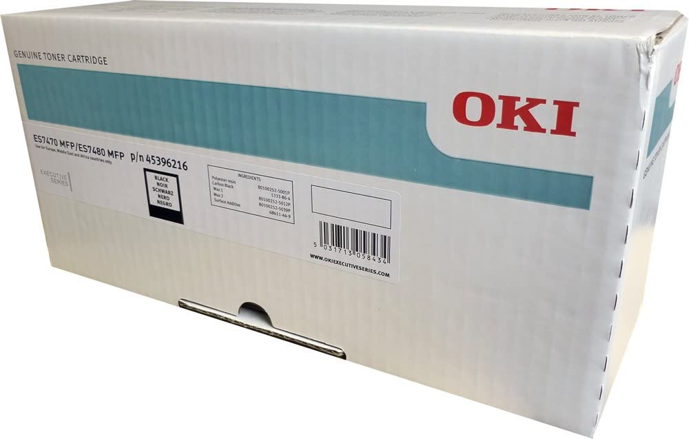 OKI Executive ES7470/ES7480 Cartouche de toner noir d'origine - 45396216