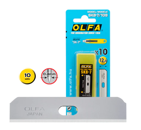 Olfa Lot de 10 Lames de Rechange pour Olfa SK-7 Cutters - Acier Inoxydable