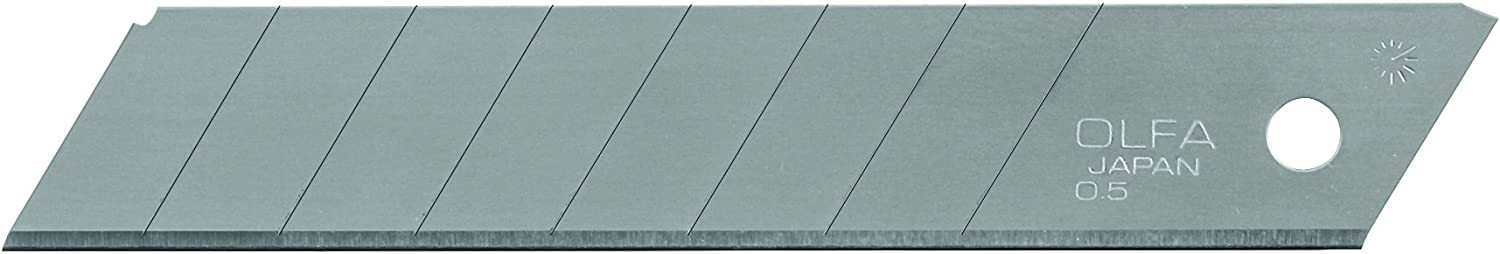 Olfa Pack de 10 Lames de Rechange pour Cutters Olfa - 8 Segments - Largeur 18mm