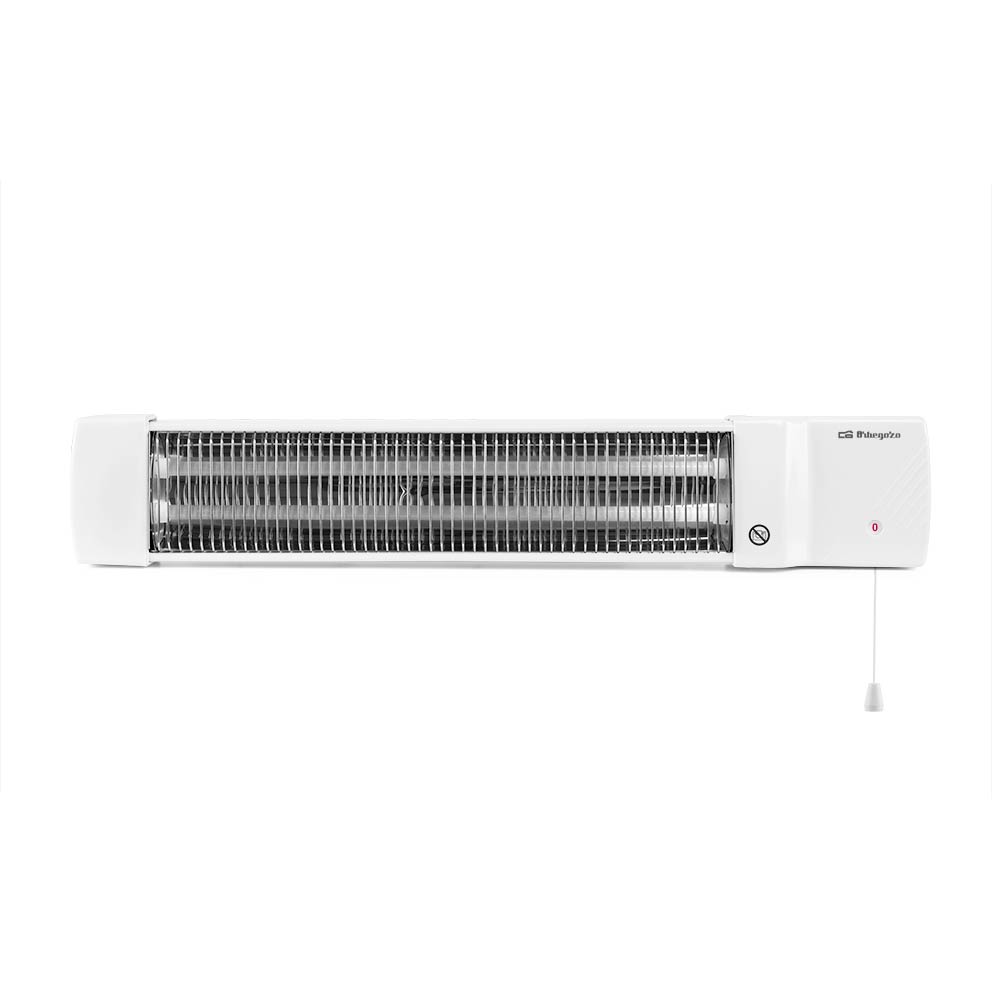 Orbegozo BB 5002 Poêle à Quartz pour Salle de Bain - Chaleur Instantanée et Efficace - Design Attrayant et Installation Facile - Puissance Réglable - Écran Réglable