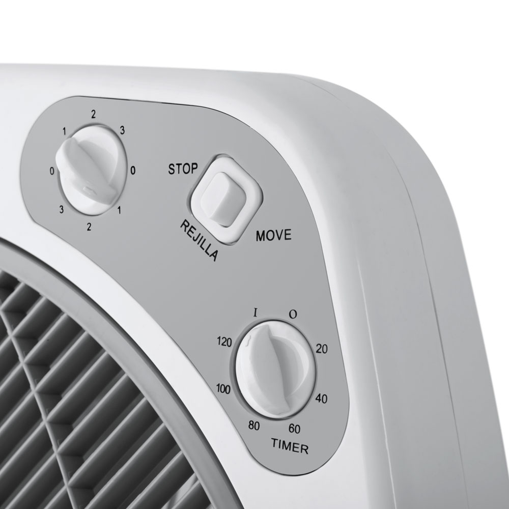 Orbegozo BF 0140 Ventilateur portable avec diffuseur rotatif et minuterie - Idéal pour le bureau, le camping et les petites pièces - Silencieux et puissant