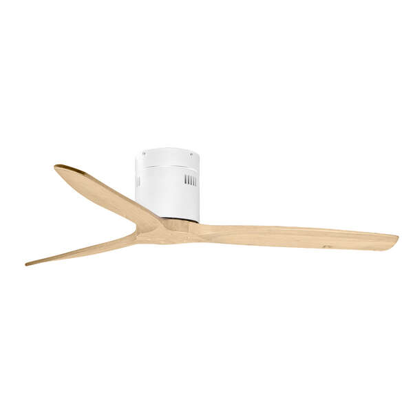 Orbegozo CF 112132 Ventilateur de Plafond Moderne - Puissant Moteur CC Basse Consommation - 6 Vitesses - Télécommande - Système Réversible - Esthétique Bois Naturel