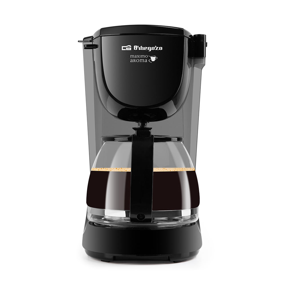 Orbegozo CG 4061 Cafetière filtre idéale pour les réunions - Capacité de 12 tasses - Filtre permanent - Verseuse en verre - Arrêt automatique - Protection anti-goutte - Plaque antiadhésive