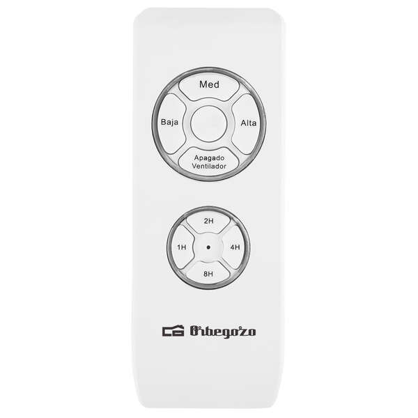 Orbegozo CP 103132 Ventilateur de Plafond avec Lumière LED - Puissant et Silencieux - Minuterie Programmable - Télécommande - Design Courbé et Élégant - Intégration à N'importe Quelle Décoration