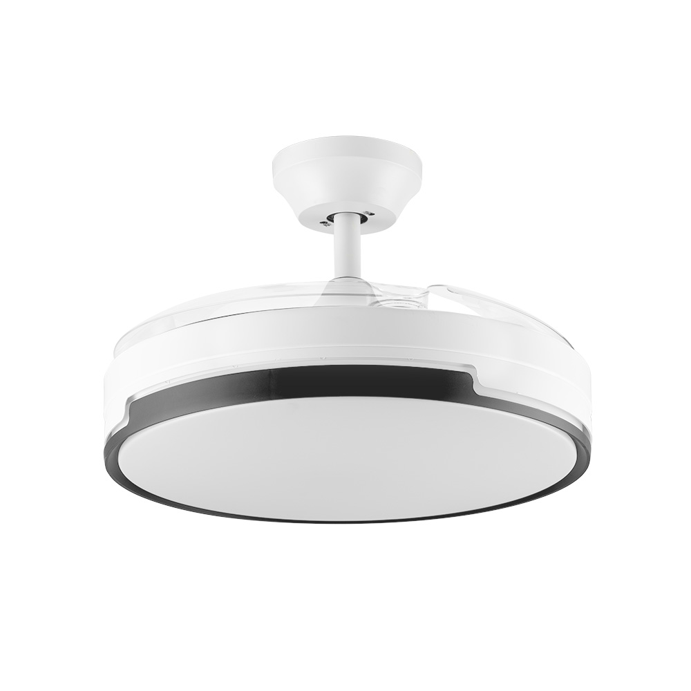 Orbegozo CP 134105 Ventilateur de Plafond Elegance Efficace et Silencieux - Pales Rétractables - Moteur DC - Lumière LED - Télécommande - Système Réversible - Minuterie Programmable
