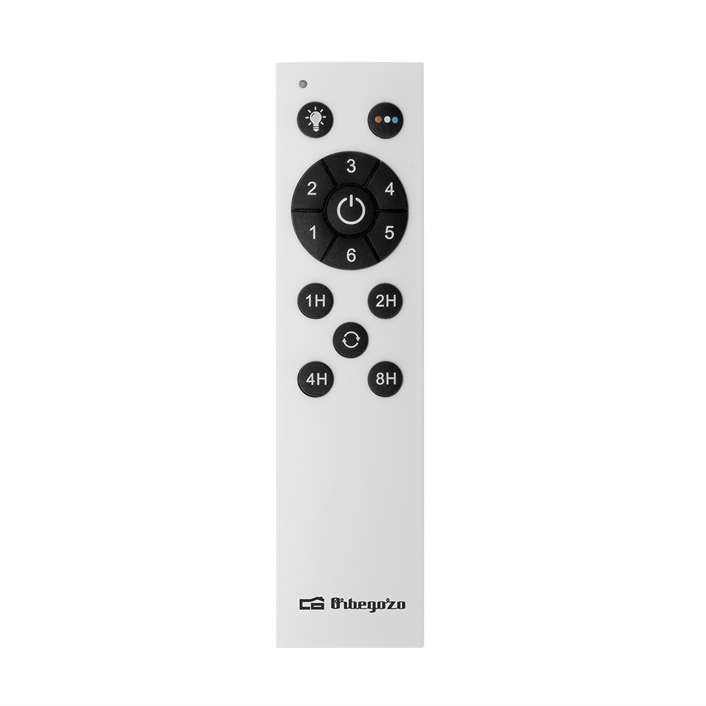 Orbegozo CP 137105 Ventilateur de Plafond Elegance Efficace et Silencieux - Pales Rétractables - Moteur DC - Lumière LED - Télécommande - Ventilation Réversible - Minuterie Programmable