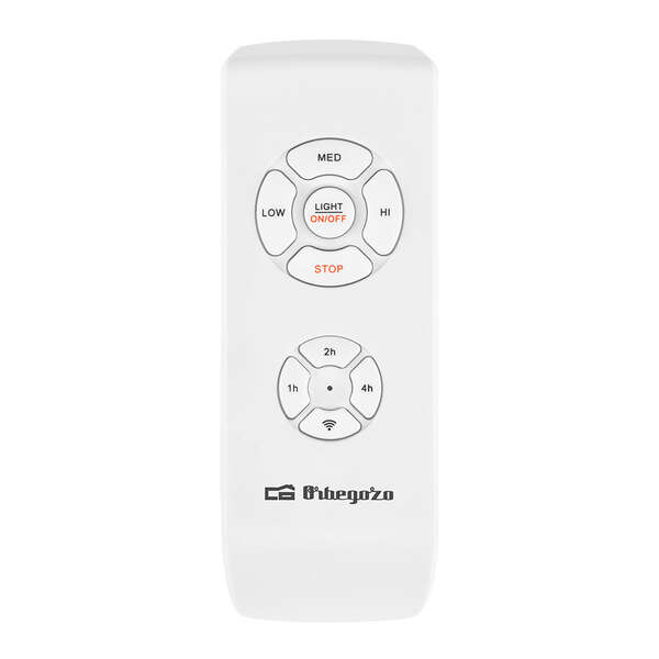 Orbegozo CPW 04132 Ventilateur de plafond intelligent - Puissant et silencieux - Contrôle WiFi - Lumière LED 3 tons - Télécommande - Idéal pour n'importe quelle pièce