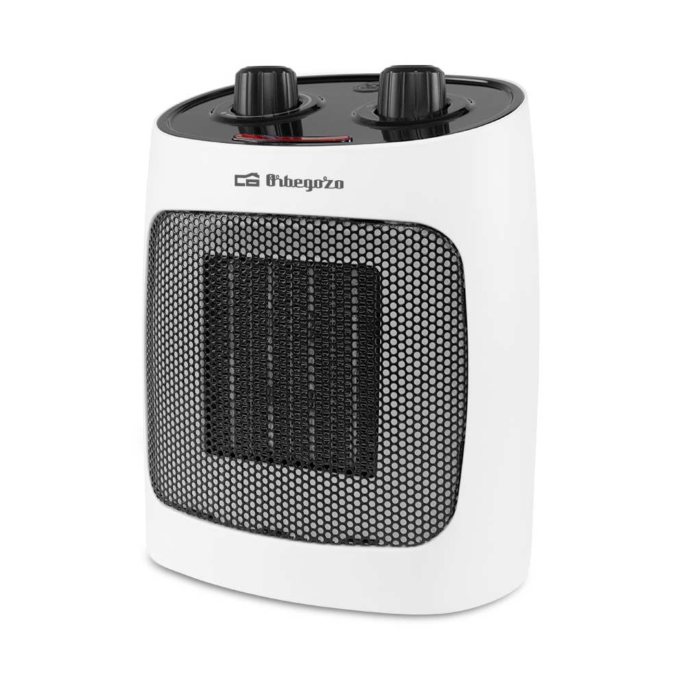 Orbegozo CR 5031 Chauffage Céramique Compact - Puissance 2000W - Élément Chauffant Céramique PTC - 3 Modes de Fonctionnement - Protection Anti-Basculement et Surchauffe - Poignée de Transport