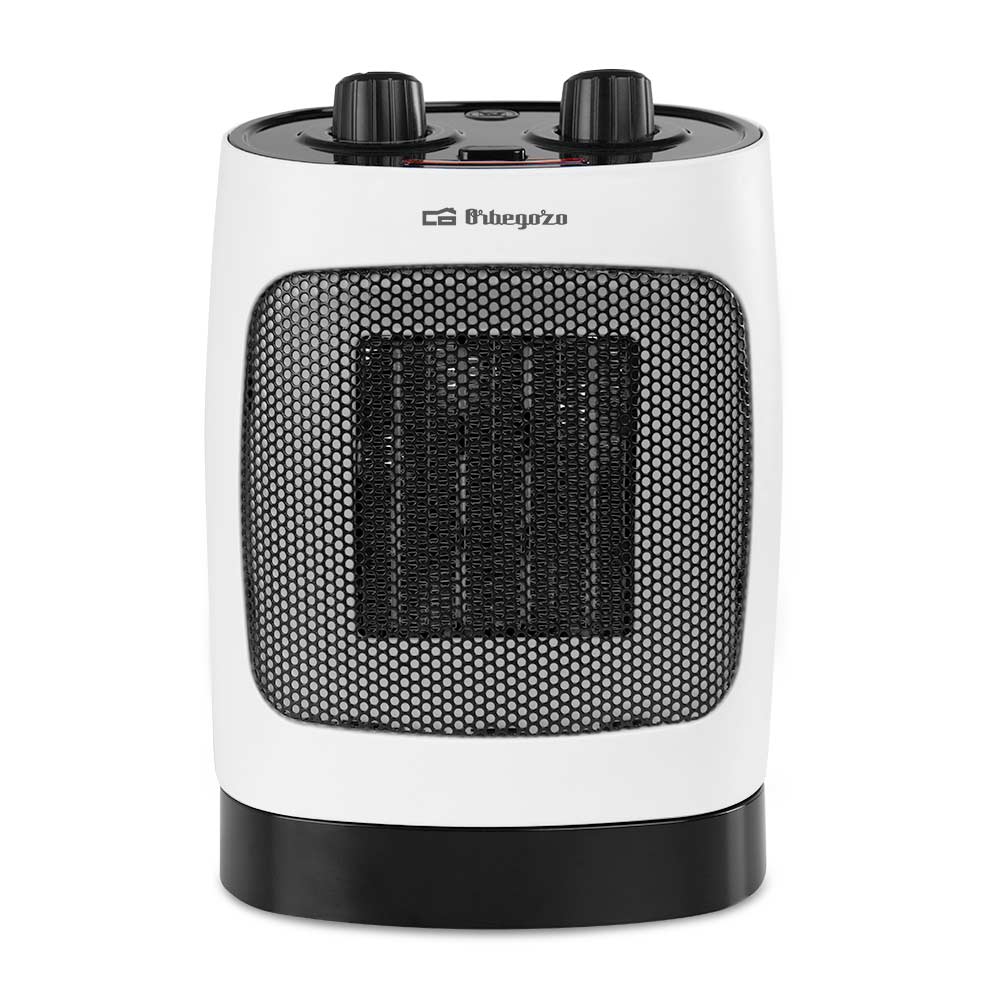 Orbegozo CR 5032 Chauffage Céramique Compact - Puissance 2000W - Mouvement Oscillant - 3 Modes de Fonctionnement - Protection Anti-Basculement et Surchauffe - Thermostat Réglable