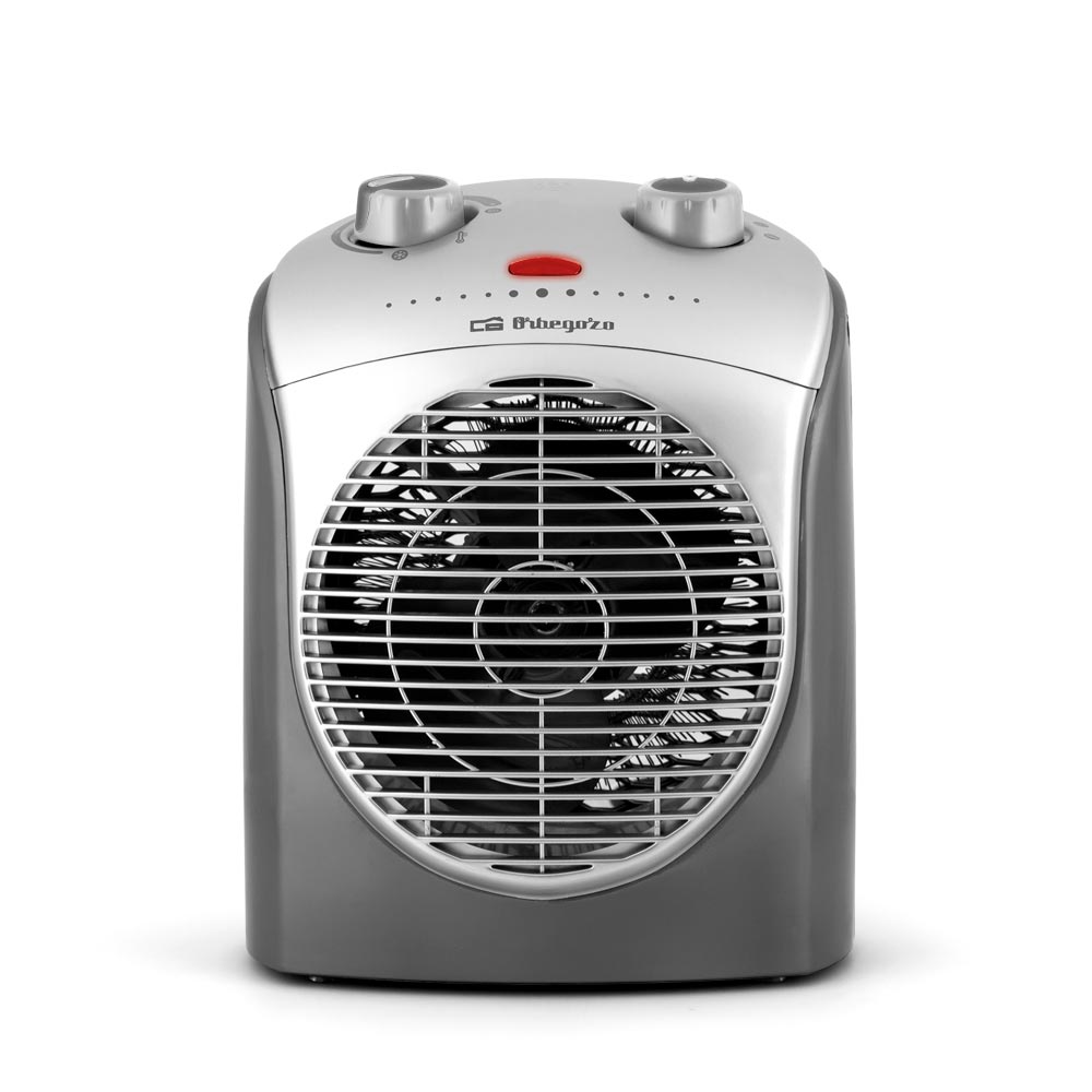 Orbegozo FH 2021 Chauffage Confort Rapide et Sûr - Sélecteur 3 Positions - Fonction Ventilateur Air Froid - Puissances 1100 - 2200W - Thermostat Réglable - Poignée de Transport