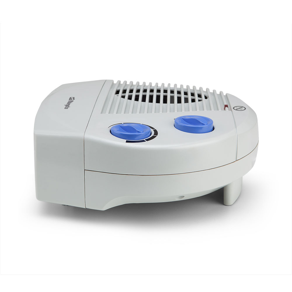 Orbegozo FH 5008 a Chauffage Horizontal - Puissance 2000W - 2 réglages de chaleur - Thermostat réglable - Protection contre la surchauffe - Fonction ventilateur