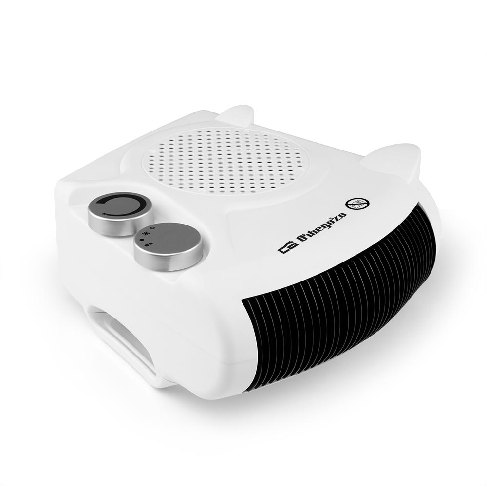 Orbegozo FH 5040 a Chauffage 2 en 1 - Puissance 2000W - Sélecteur rotatif 3 positions - Fonction ventilateur - Poignée de transport - Protection contre la surchauffe