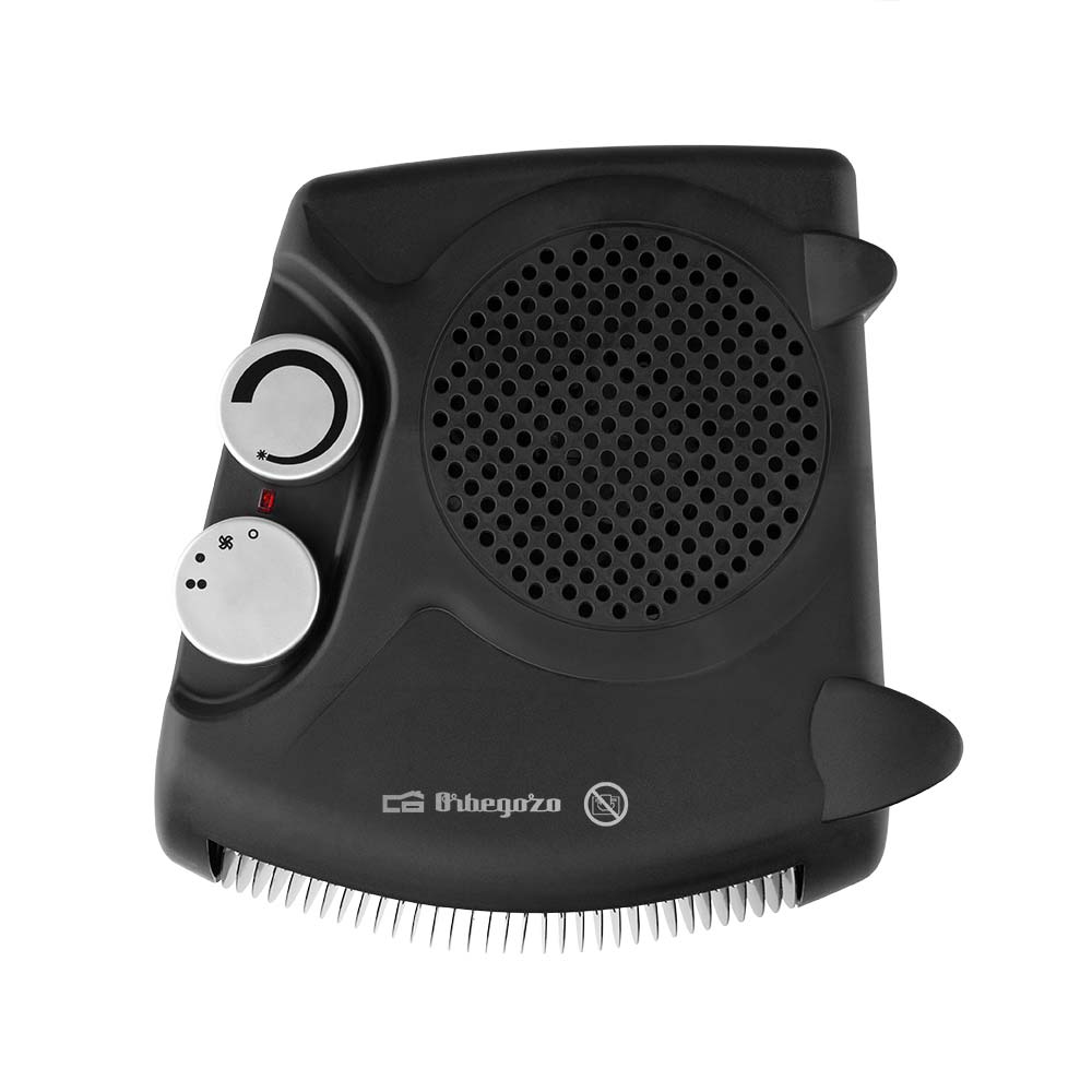 Orbegozo FH 5140 Chauffage 2 en 1 - Puissance 2000W - Sélecteur rotatif 3 positions - Fonction ventilateur - Poignée de transport - Protection contre la surchauffe