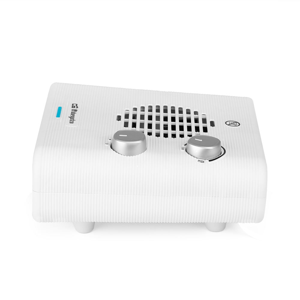 Orbegozo FH 5143 Chauffage puissant et sûr - Puissance 2200 W - 3 positions de fonctionnement - Mode ventilateur - Conception horizontale stable - Protection contre la surchauffe