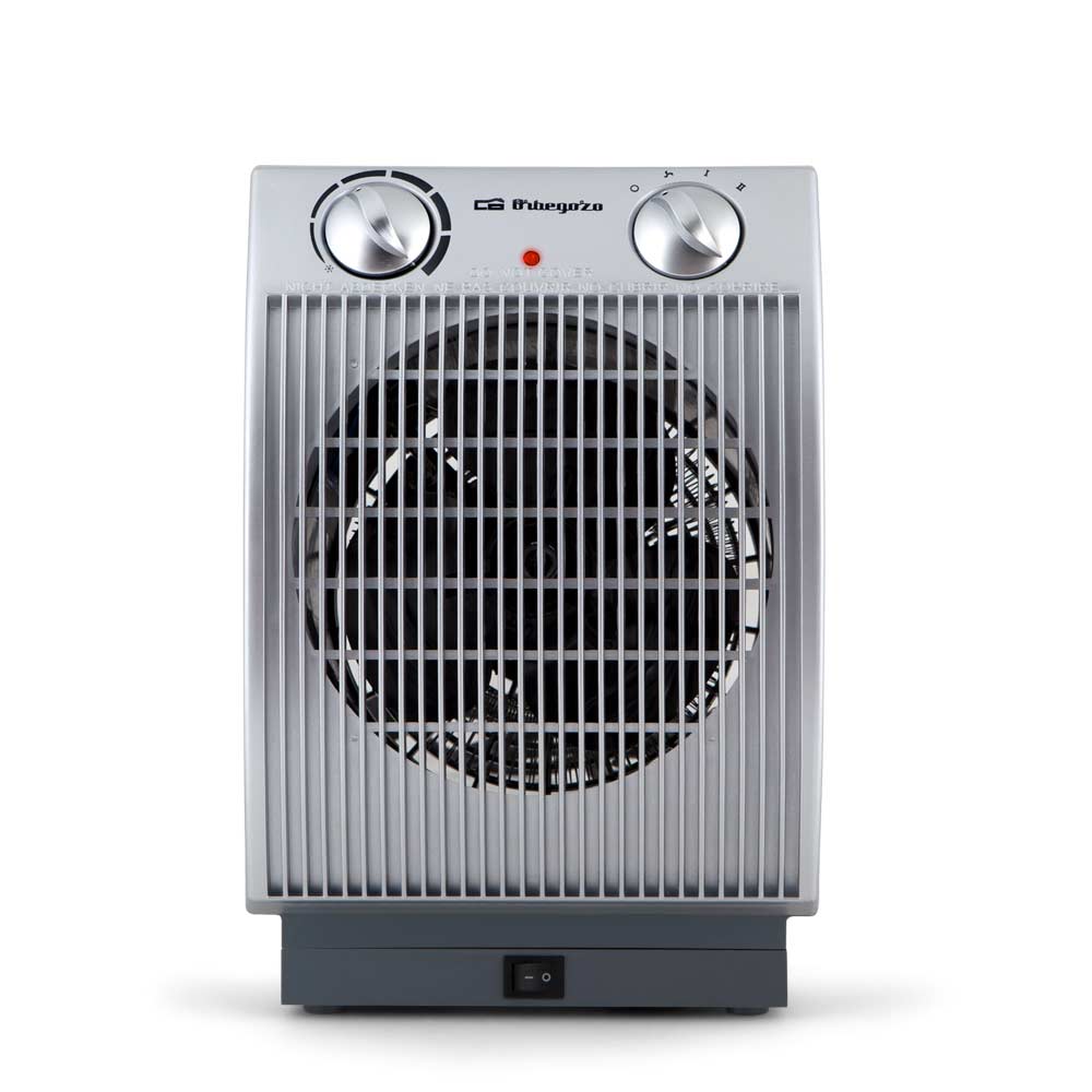 Orbegozo FH 6035 Chauffage Compact et Oscillant - Chaleur Instantanée - Thermostat Réglable - Fonction Ventilateur - Protection contre la Surchauffe - Équipement Idéal pour Combattre le Froid Hivernal