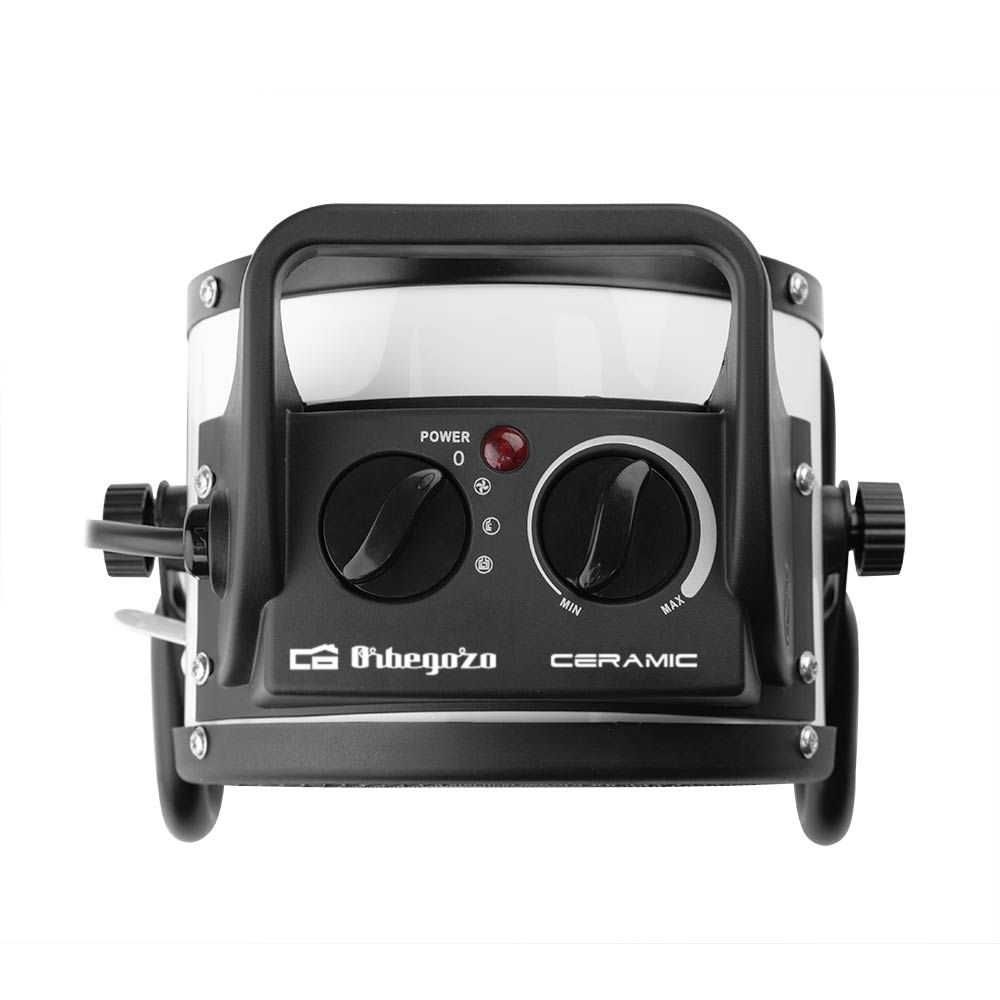 Orbegozo FHR 2045 Chauffage Céramique Professionnel - Puissant et Sûr - Thermostat Réglable - Fonction de Ventilation - Résistant et Durable - Transportable et Stable