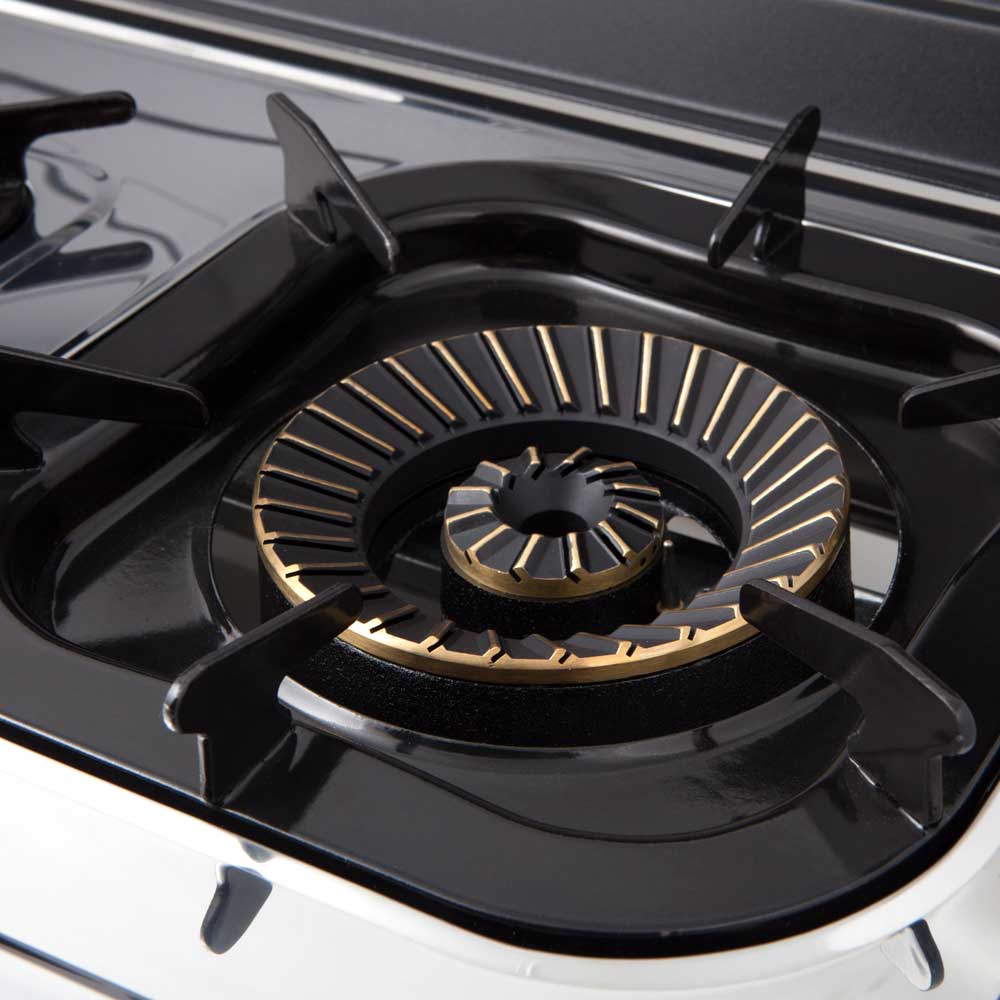 Orbegozo FO 3510 Réchaud à Gaz Inox - Compact et Sûr - 3 Brûleurs - Allumage Piézoélectrique - pour Gaz Butane/Propane