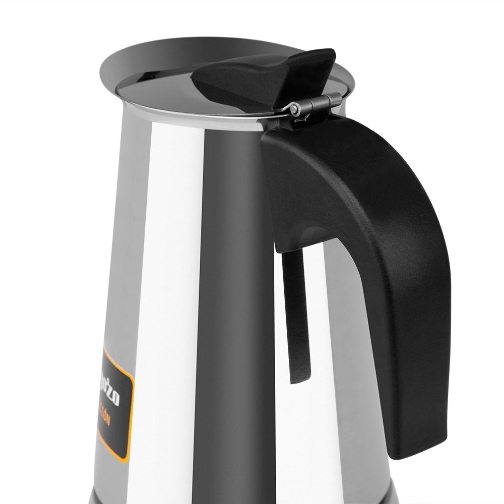 Orbegozo KFI 660 Cafetière italienne en acier inoxydable - Capacité 6 tasses - Compatible avec différents types de cuisines - Poignée ergonomique pour une manipulation en toute sécurité