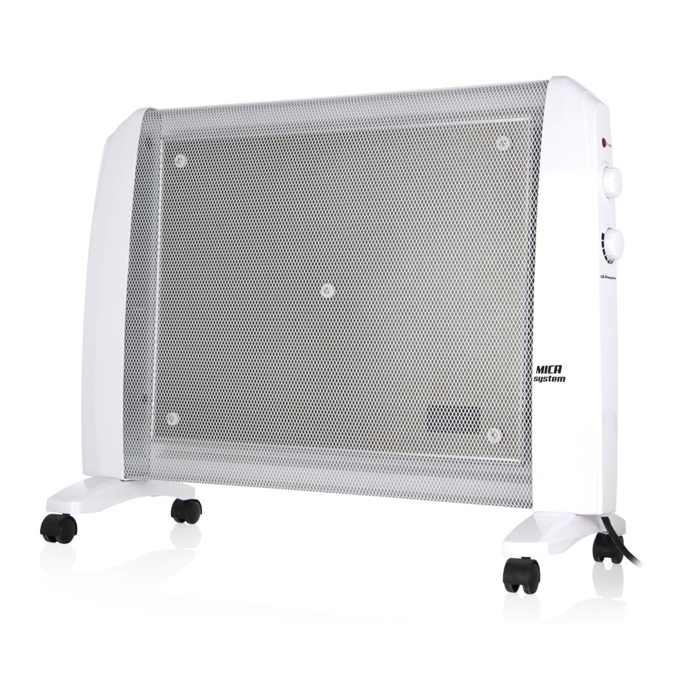 Orbegozo Mica Heatwave Radiateur 2000W - Convection rapide et diffusion efficace - Puissance réglable - Sécurité anti-basculement et surchauffe - Transfert facile
