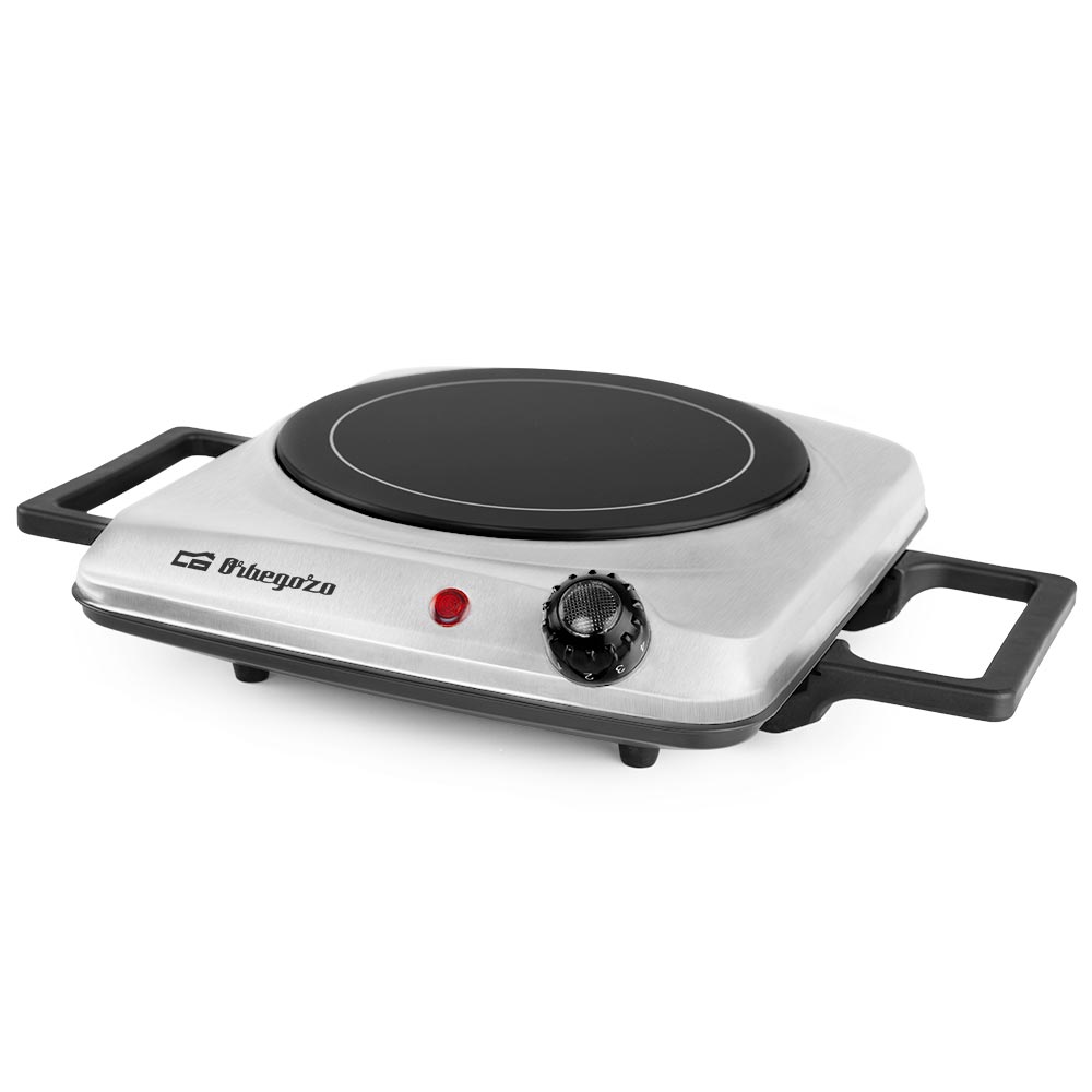 Orbegozo PCE 4050 Plaque Vitrocéramique Portable - Garde les aliments au chaud partout - Compatible avec tous types de matériaux - Puissance 1200W - Facile à réguler avec thermostat