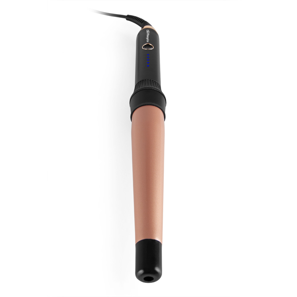 Orbegozo PL 1160 Bigoudi Professionnel - Technologie Céramique pour Boucles Douces - Température de 190ºc - Poignée Froide - Câble Pivotant