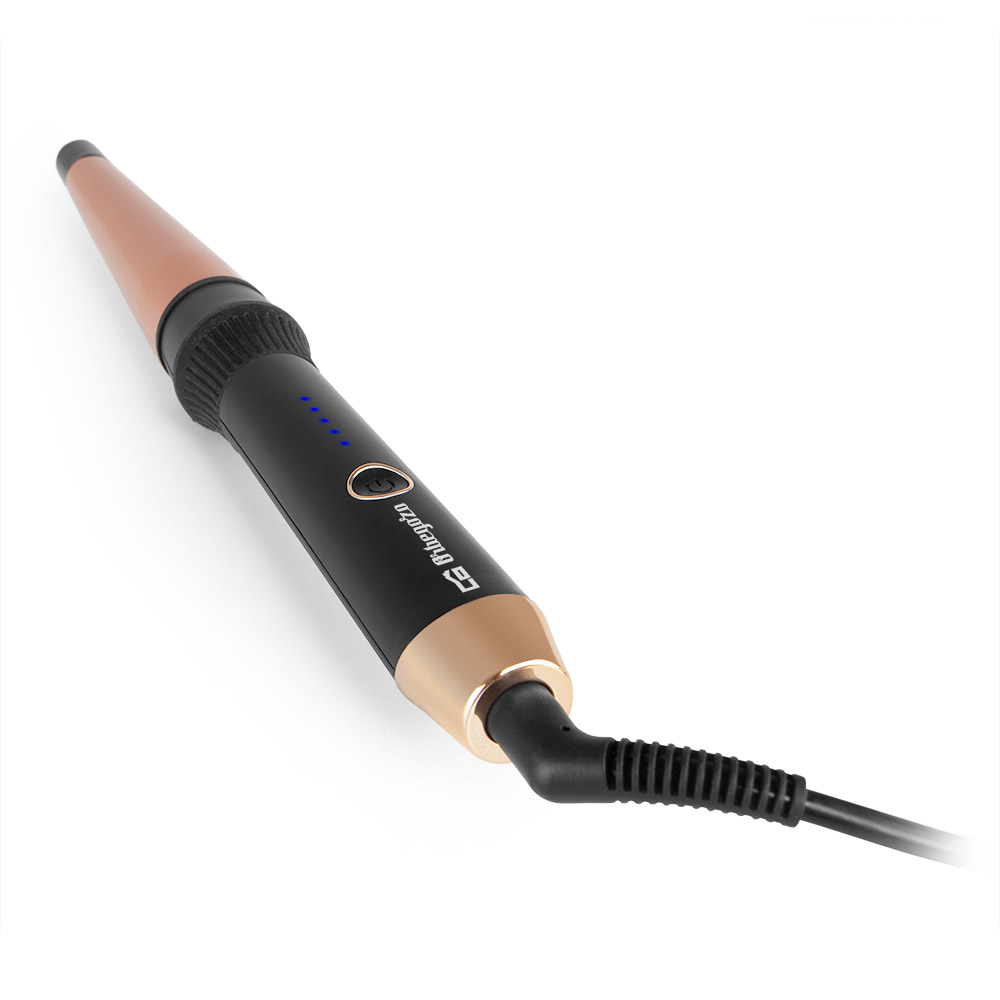 Orbegozo PL 1160 Bigoudi Professionnel - Technologie Céramique pour Boucles Douces - Température de 190ºc - Poignée Froide - Câble Pivotant