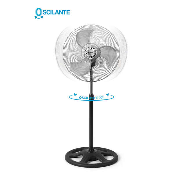 Orbegozo PWS 2046 Ventilateur Industriel Oscillant - Puissant et Polyvalent - Télécommande - Poignée de Transport - Sûr et Stable - 3 en 1 - 3 Vitesses - 90 W