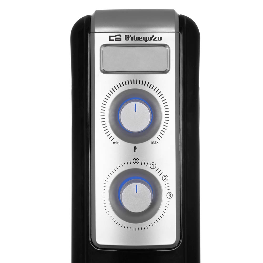 Orbegozo RN-2500 Radiateur à Huile Puissant et Moderne - Puissance Maximale 2500W - 11 Éléments Chauffants - 3 Puissances Thermiques - Thermostat Réglable - Protection contre la Surchauffe