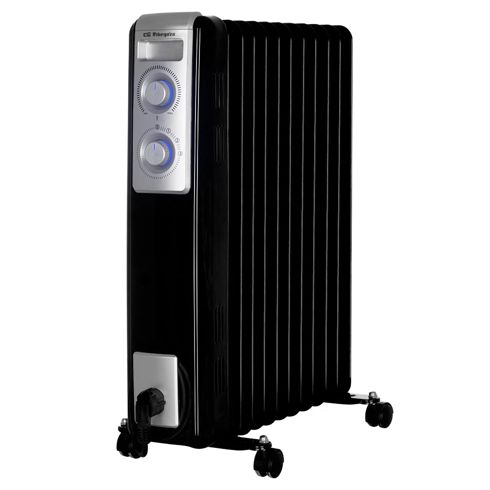 Orbegozo RN-2500 Radiateur à Huile Puissant et Moderne - Puissance Maximale 2500W - 11 Éléments Chauffants - 3 Puissances Thermiques - Thermostat Réglable - Protection contre la Surchauffe