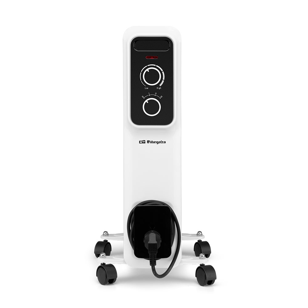 Orbegozo RS 2500 Radiateur à huile élégant et puissant - Puissance maximale 2500W - 11 éléments chauffants - Protection contre la surchauffe et anti-basculement - Manipulation et transport faciles