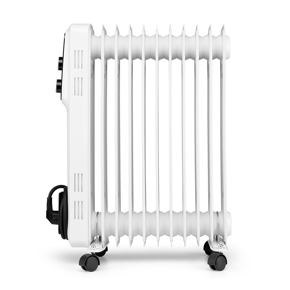 Orbegozo RS 2500 Radiateur à huile élégant et puissant - Puissance maximale 2500W - 11 éléments chauffants - Protection contre la surchauffe et anti-basculement - Manipulation et transport faciles