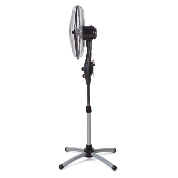 Orbegozo SF 0156 Ventilateur sur pied puissant et efficace - Large couverture avec oscillation ovale - Hauteur réglable - Tête multi-orientable - Facile à manipuler - Collecteur de câbles