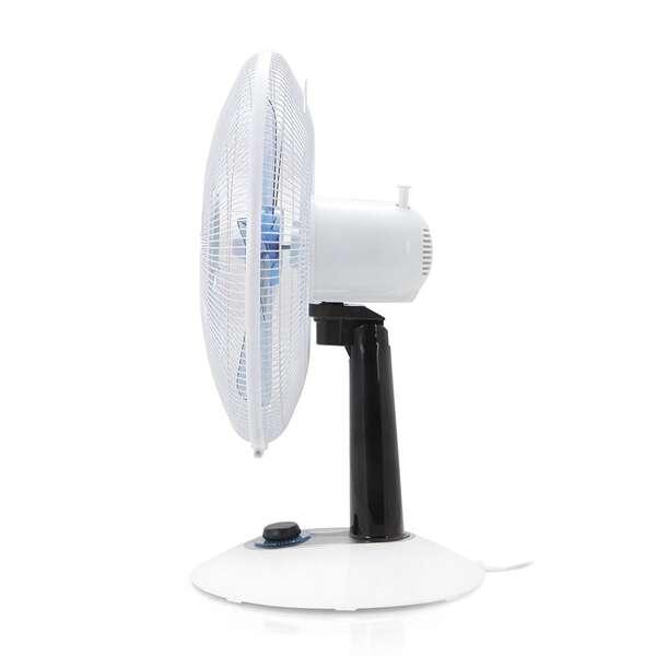 Orbegozo TF 0148 Ventilateur de bureau à 4 vitesses - Mode silencieux et turbo - Design compact et contrôle lumineux LED - Idéal pour chambre ou salon