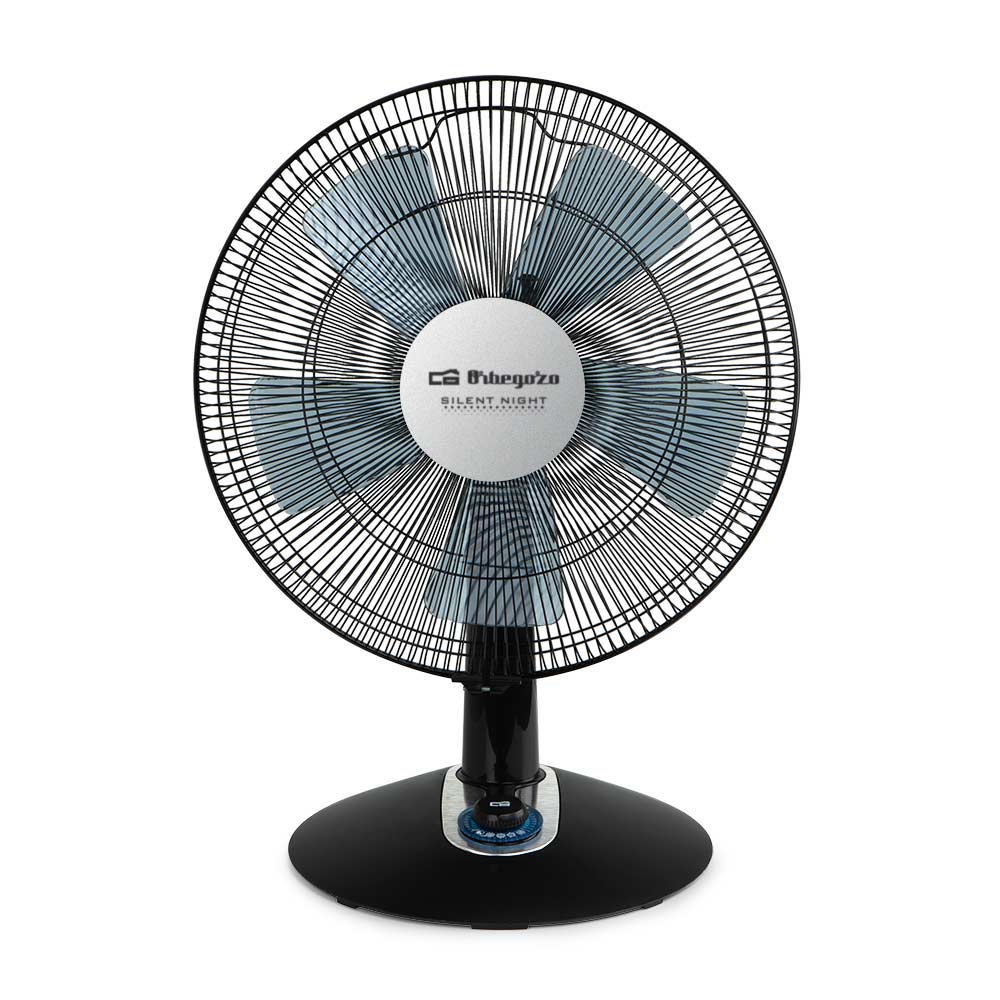 Orbegozo TF 0149 Ventilateur de bureau élégant et puissant - Puissance 60 W - 2 vitesses + Turbo + Silencieux - Diamètre 40 cm - Oscillation automatique - Contrôle de vitesse lumineux