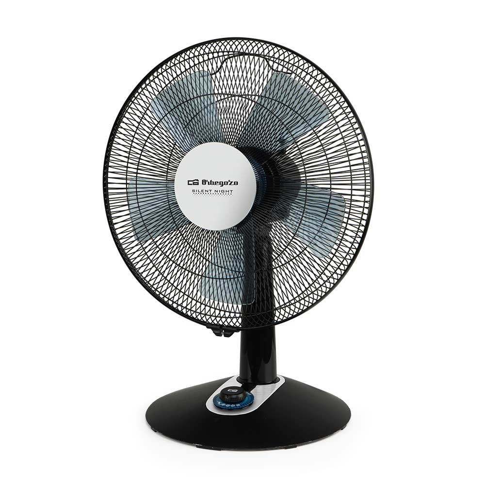 Orbegozo TF 0149 Ventilateur de bureau élégant et puissant - Puissance 60 W - 2 vitesses + Turbo + Silencieux - Diamètre 40 cm - Oscillation automatique - Contrôle de vitesse lumineux