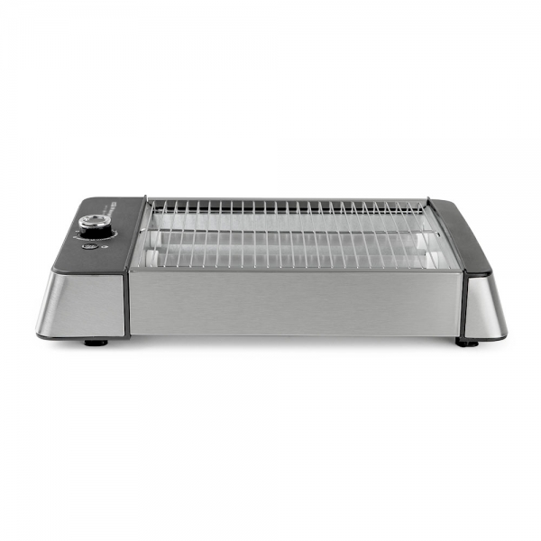 Orbegozo TO 2030 Grille-Pain Horizontal Inox 600W - 6 Positions de Grillage - Pour Tout Type de Pain - Bac Récupérateur de Miettes - Minuterie avec Signal Acoustique