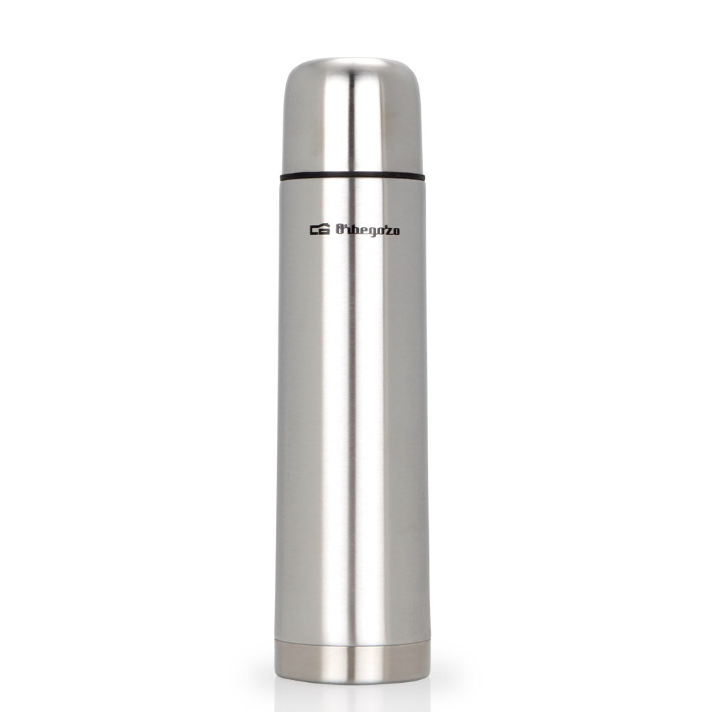 Orbegozo TRL 10060 Thermos en Inox - Conserve les liquides froids pendant 24H et chauds pendant 12H - Capacité 1000 ml - Bouchon distributeur - Antioxydant et sans odeur