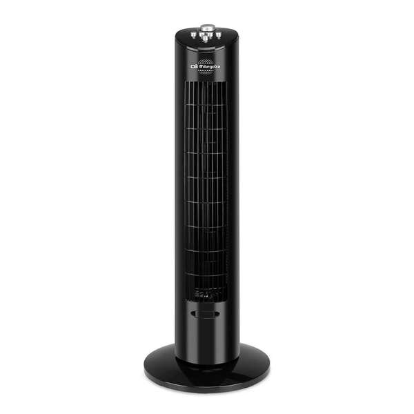 Orbegozo TW 0800 Ventilateur tour oscillant - Puissant et silencieux - Minuterie 2h - Design élégant - Plateau pour essences aromatiques