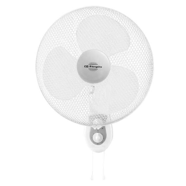 Orbegozo WF 0139 Ventilateur Mural Efficace et Sûr - Pales 40 cm - 3 Vitesses - Tête Multi-Réglable - Grille de Protection - Puissance 45W - Minuterie 2h